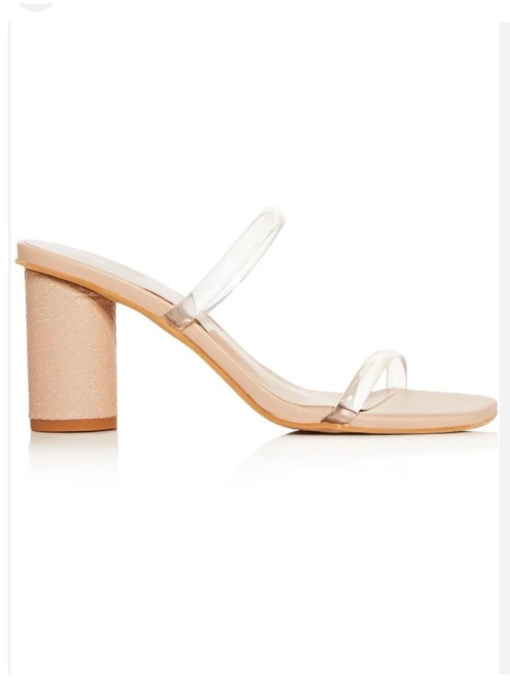 Dolce Vita Beige Textured Block Heel Sandals